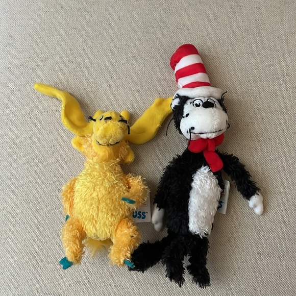 Vintage 2001 Dr. Seuss 2 Plush Finger Puppets - Picture 10 of 11